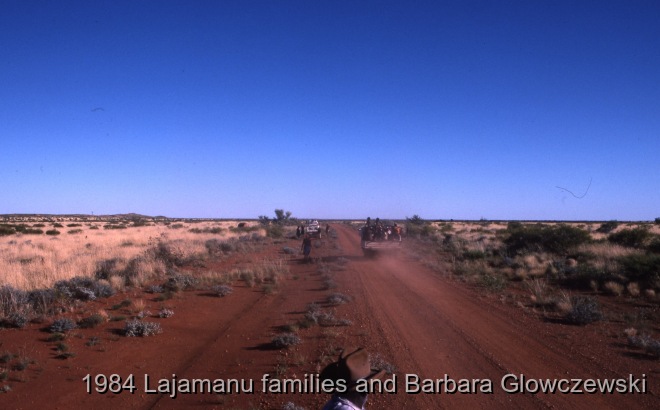 Granites 1 / Muggett Jungarrayi and truck; Travelling and camping  with the Menzies family / Barbara Glowczewski / Granites, Tanami Desert, Central Australia