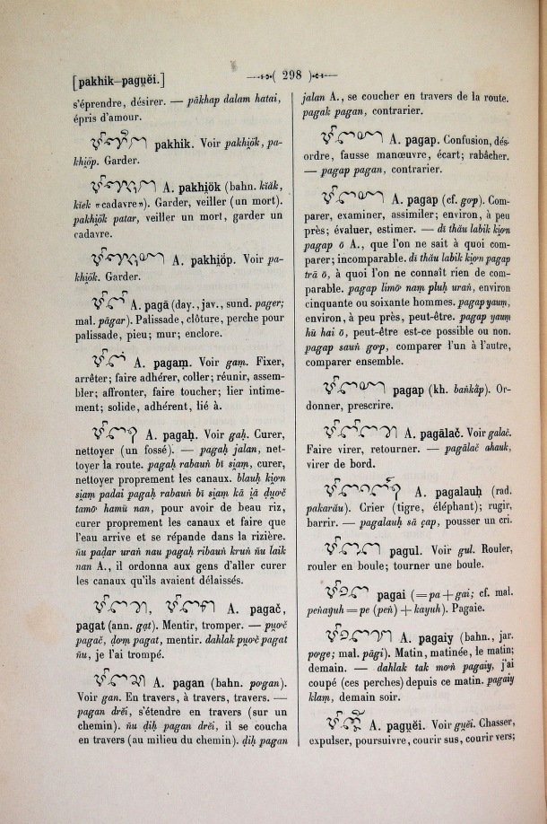 Dictionnaire Cam-Français, E. Aymonier et A. Cabaton / pag / Cabaton, Antoine; Aymonier, Etienne /  Viet Nam/ Viet Nam
