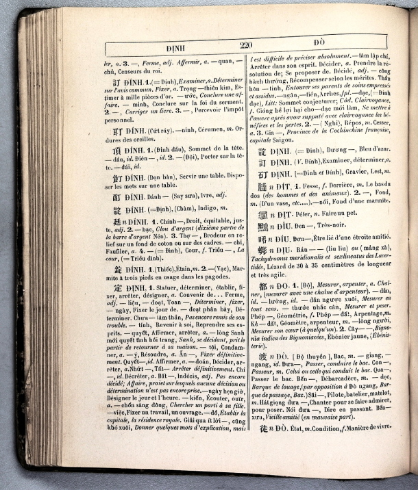 Dictionnaire Annamite-Français, par J.F.M. Génibrel / sous partie lettre -D-O / Génibrel, J.F.M. /  Viet Nam/ Viet Nam