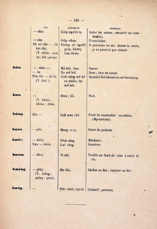 Dictionnaire Tay-Annamite-Français, F.M. Savina / Dictionnaire Tay-Annamite-Français, F.M. Savina / F.M. Savina / Viet Nam