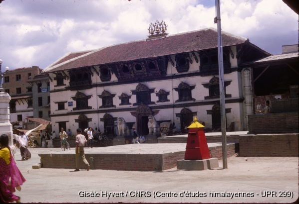 Vallée de Kathmandu c.1970 / Maison de la Kumari (Kumari ghar).  / Hyvert, Gisèle  / Kathmandu, Durbar square (Kathmandu district), Népal 