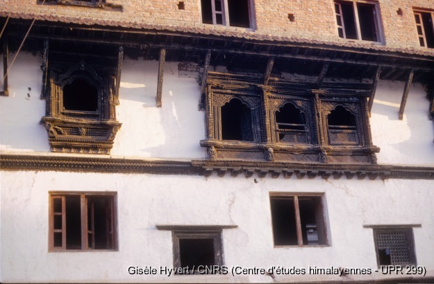 Vallée de Kathmandu c.1970 / Maison newar dans le vieux Kathmandu.  / Hyvert, Gisèle  / Kathmandu (Kathmandu district), Népal 