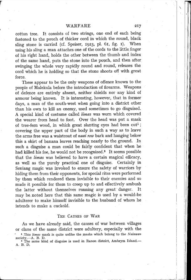 Deacon A.B., 1934. Malekula: A Vanishing People in the New Hebrides / The Causes of War / Bernard A. Deacon / Vanuatu, Nouvelles-Hébrides, Malekula, South-West Bay