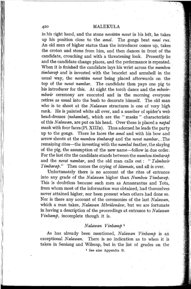 Deacon A.B., 1934. Malekula: A Vanishing People in the New Hebrides / Nalaan Vinbamp / Bernard A. Deacon / Vanuatu, Nouvelles-Hébrides, Malekula, South-West Bay
