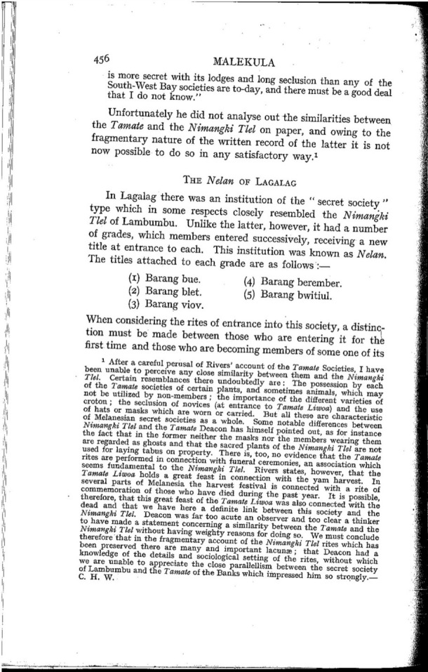 Deacon A.B., 1934. Malekula: A Vanishing People in the New Hebrides / The Nelan of Laglag / Bernard A. Deacon / Vanuatu, Nouvelles-Hébrides, Malekula, South-West Bay