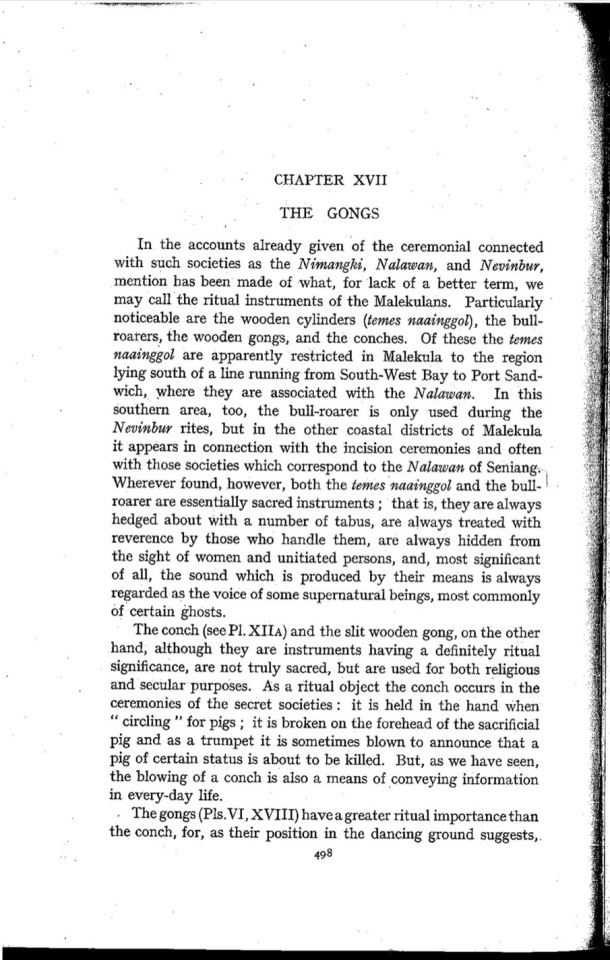 Deacon A.B., 1934. Malekula: A Vanishing People in the New Hebrides / The Gongs / Bernard A. Deacon / Vanuatu, Nouvelles-Hébrides, Malekula, South-West Bay