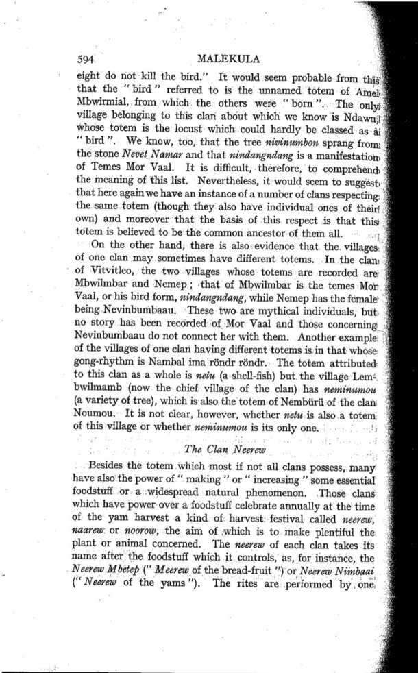 Deacon A.B., 1934. Malekula: A Vanishing People in the New Hebrides / The Clan Neerew / Bernard A. Deacon / Vanuatu, Nouvelles-Hébrides, Malekula, South-West Bay