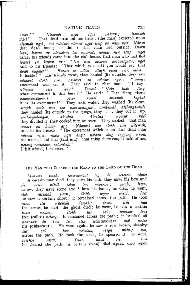 Deacon A.B., 1934. Malekula: A Vanishing People in the New Hebrides / The man who cleared the road to the land of the dead / Bernard A. Deacon / Vanuatu, Nouvelles-Hébrides, Malekula, South-West Bay
