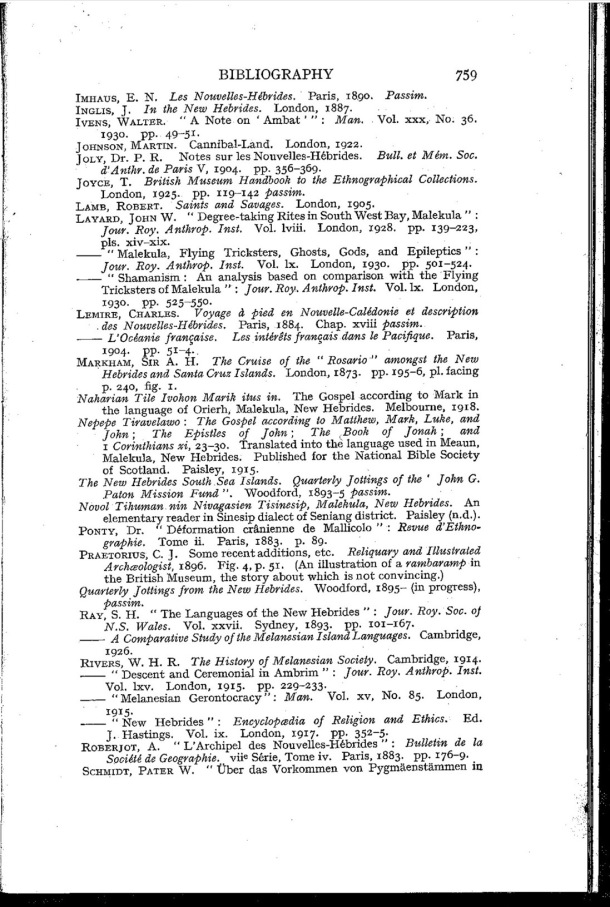 Deacon A.B., 1934. Malekula: A Vanishing People in the New Hebrides / Deacon A.B., 1934. Malekula: A Vanishing People in the New Hebrides / Bernard A. Deacon / Vanuatu, Nouvelles-Hébrides, Malekula, South-West Bay