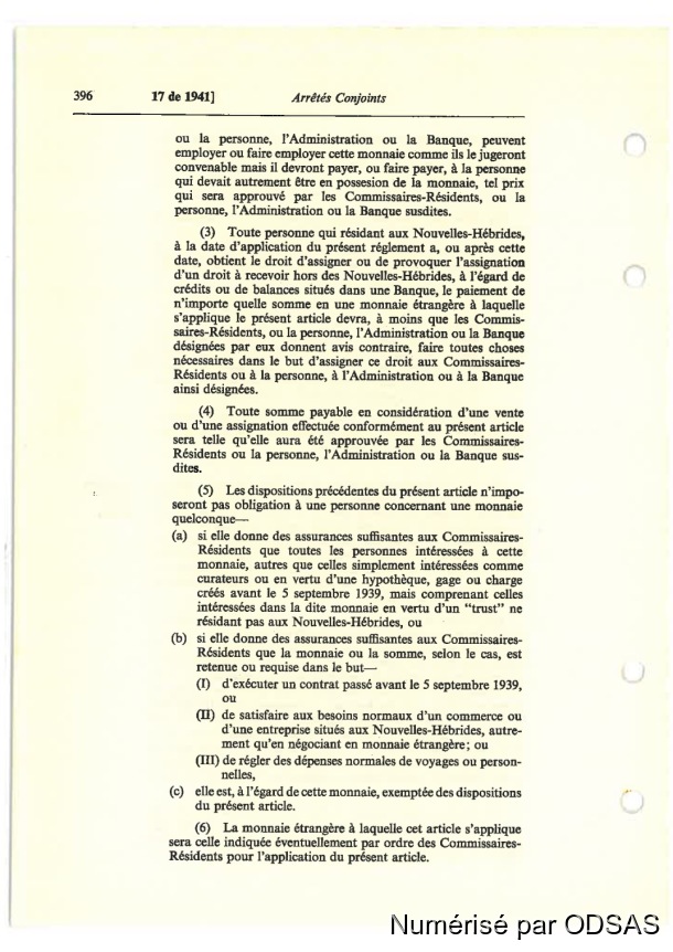 Règlementation Conjointe des Nouvelles-Hébrides, Tome 1 / Règlementation Conjointe des Nouvelles-Hébrides, Tome 1 / Commissaires, Résidents / Vanuatu/ Vanuatu